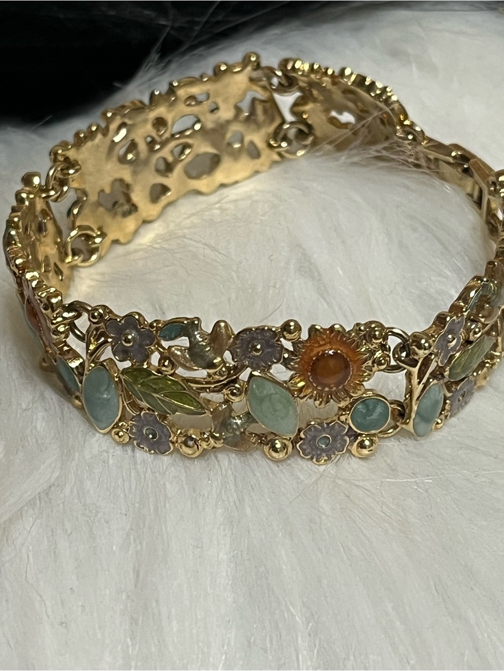 Liz Claiborne Enamel Floral Bracelet